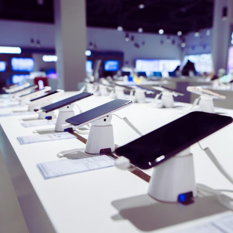 celular de vitrine